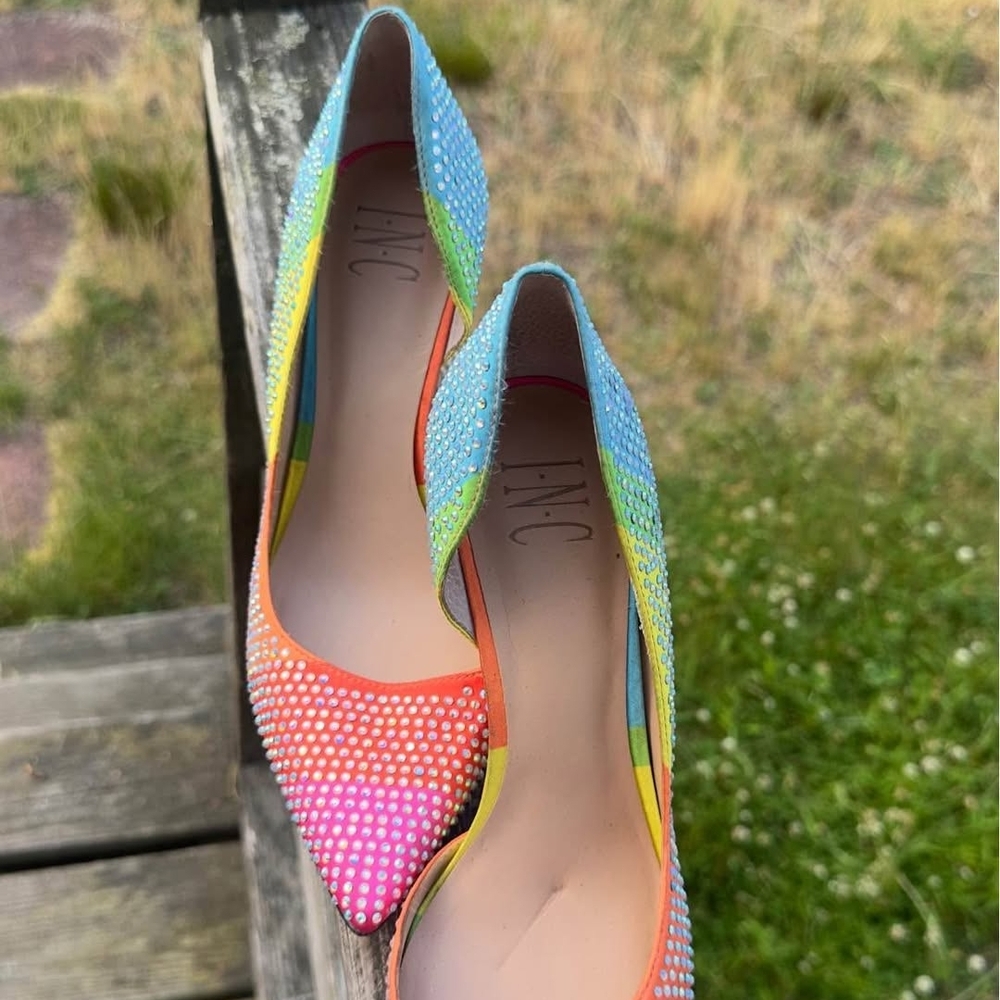 INC International Concepts Women's 4" Kenjay Pointed Toe D'Orsay Pumps Size 8 - Picture 2 of 2